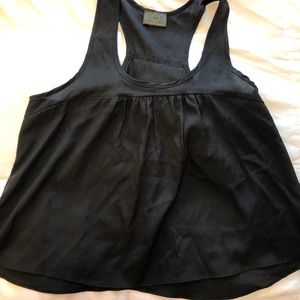 Black tank top blouse